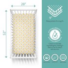     2-pack Fitted Crib Sheets - 100  Cotton - 52  X 28  X 9  For Standard Crib    