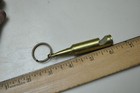 Neat Sold Brass Bullet Shaped Bottle Opener Key Ring  See Pictures