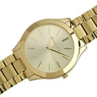 Michael Kors Ladies Gold Tone Watch Champagne Dial Metal Bracelet Quartz 5 75 