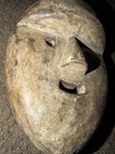 Lega Style Carved Wooden Mask Handcrafted African Tribal Art Wall Hanging Decor