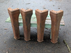 Set Of 4 Fantastic Art Deco Cast Iron Table Legs Industrial Machine Shop