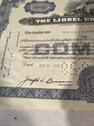 Lionel Corporation 1958 Toy Train Company Stock Certificate Vintage