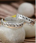 Adjustable Women s Solid Metal Solid 925 Sterling Silver Big Toe Ring 1 Pair