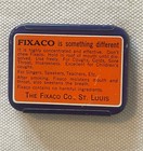 Antique Vintage 1930s Fixaco Medicine Tin - Nos Pharmacy Doctor Collectibles