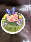Portmeirion Botanic Garden Cookie Jar W  Lid  11 In Tall  Butterflies Canister