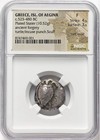 Aegina 525-480 Bc Sea Turtle Silver Plated Stater Saronic Islands Greek Coin Ngc