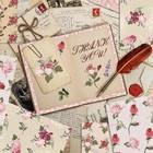 12   X 12   Double-sided Watercolor Floral Cardstock  24 Sheets Spring Pink blue