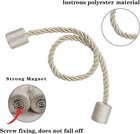 2 Pack Beige Strong Magnetic Curtain Tiebacks Outdoor Elegant Decorative Tie 
