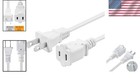 High-performance 1 5ft Power Extension Cable 2 Prong 125v  Ideal For Electronics