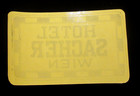Original Vintage Hotel Sacher Wien Luggage Label Sticker Og Austria