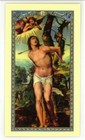 Saint Sebastian With Prayer To St  Sebastian - Laminated Holy Card E24-541