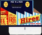 Vintage Soda Pop Bottle Carton Hires Root Beer 8 Pack Two Bottles Free Unused