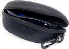Sunglasses Eye Glasses Black Portable Zipper Hard Case Protector Belt Clip Hook