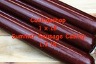 25 Summer Sausage Salami Mahogany Casings Hold 1 5 Lb Ea 1 X 18 In  Good4smoker