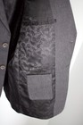 Stafford Blazer Mens Size 44r Classic Herringbonesport Coat Jacket Gray Wool