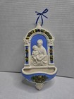 Vintage Italian Made In Italy Holy Water Stoup Entrance Font Mother Mary 