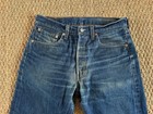 Vintage 90s Levi s Denim Jeans 501 0000  Button Fly 32x32  31x29  Made In Usa