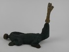 Antique Cast Iron Alligator Garden Water Sprinkler 1920s-1930s
