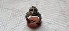 Authentic   Ancient Medieval Byzantine Ring - With Cross   10 - 12 Century