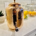 100  Pure Copper Water Dispenser With Tap   Vintage Ayurvedic Storage Pot 8 Ltr