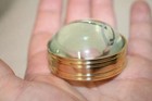 2  Vintage Antique Style Solid Brass Heavy Glass Magnifying Desk Lens Magnifier