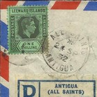 Leeward Islands Sg 110 single Frank  All Saints Antigua 24 sp 52