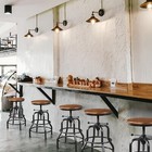 Industrial Bar Stool Swivel Bar Stool Round Metal Stool Counter Height Stools