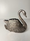Vintage Swan Napkin Holder Display Figurine By Godinger Silver Plated 1988 
