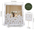Oak Letters Wedding Guest Book Alternatives Drop Top Frame 85 Hearts Large