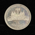 Haiti 5 Gourdes 1970  Km 64  Toned Proof  Mintage 2 060  Silver  7555oz Asw  A9