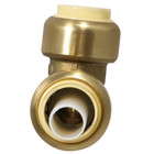 10 Pack Xfitting 1 2  Push-fit Elbow W  1 Free Removing Clip  Lead Free Brass