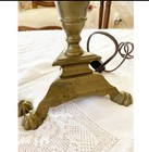 Vintage Antique Brass Table Lamps  set Of Two 