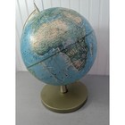 Rand Mcnally World Portrait Globe Vintage 1970 s Raised Topography 12  Tall Usa