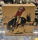 Vintage 1950s Bronco Kids Cowboy Boots Size 8d Nos Never Worn Original Box
