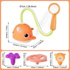 Vatos Baby Bath Toys 4 In 1 Narwhal   3 Spray Water Nozzles For Infant 18 Month 