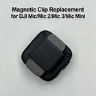 Charlok Magnetic Clip Replacement For Dji Mic mic Black With Metallic Finish