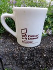 Vintage Mister Donut Heavy Coffee Mug Kingwood Ceramics Brown   Beige Usa