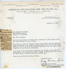 Helen Keller   Authentic Handwritten Cut  not Signed 
