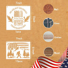 14 Pcs American Flag Stencil Reusable Star Stencils For Painting 1776 Military T