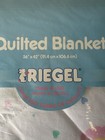 Vintage Riegel Quilted Baby Blanket 36    X 42   