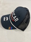 Nascar Racing Logo Fan Favorite Black Pace Mesh Snapback Trucker Hat New