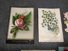 Rare Antique Victorian Die Cut Scraps Good Wishes Cards Lot 39