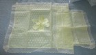 Vintage Baby Infant Yellow   White Crib Bedding Blanket   Pillow Sham