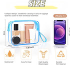 Clear Makeup Bag 2 Pack Tsa Approved Toiletry Bag Travel Toiletry Bag Hanging Ma