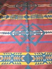 Pendleton Beaver State Blanket Chief Joseph Wool Twin Robe 64x80 Red Green