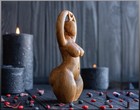 Handcrafted Moon Goddess Figurine Pagan Altar Decor Wicca Sculpture