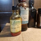 Antique Amber Apothecary Medicine Bottles Lot Of 5 Vintage Pharmacy Glass