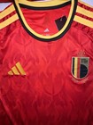Adidas Belgium Soccer Jersey Red Yellow