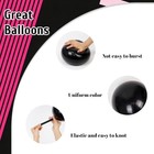 60pcs 12inch Pink And Black Balloons With Hot Metallic Light Black Hot Pink