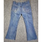 Vintage 70s Levi s 646 Bell Bottom Jeans Mens 34x27 Blue Orange Tab Flared Leg